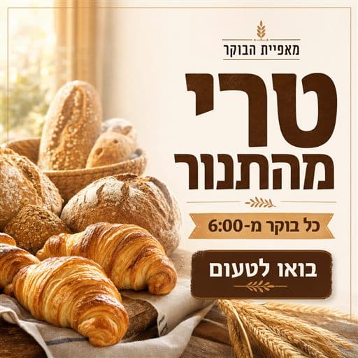 מודעה למאפייה